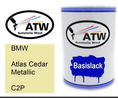 BMW, Atlas Cedar Metallic, C2P: 500ml Lackdose, von ATW Autoteile West.